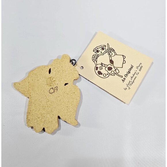 Vtg St Andrews Ceramic Pottery Medical Professional DOCTOR ANGEL Ornament Plaque - Picture 2 of 4